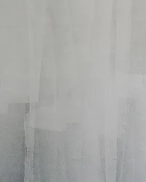 Primer layer on a wall with light tones