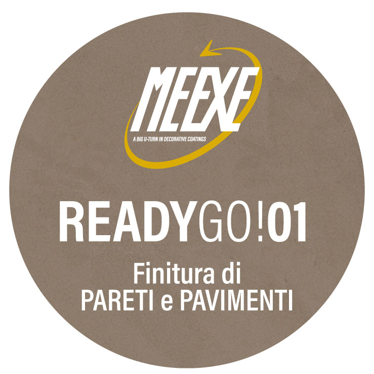 Logo del microcemento pronto all'uso Meexe Ready Go! 01